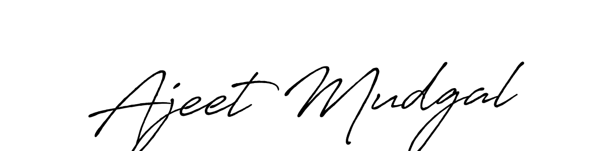 Also You can easily find your signature by using the search form. We will create Ajeet Mudgal name handwritten signature images for you free of cost using Antro_Vectra_Bolder sign style. Ajeet Mudgal signature style 7 images and pictures png
