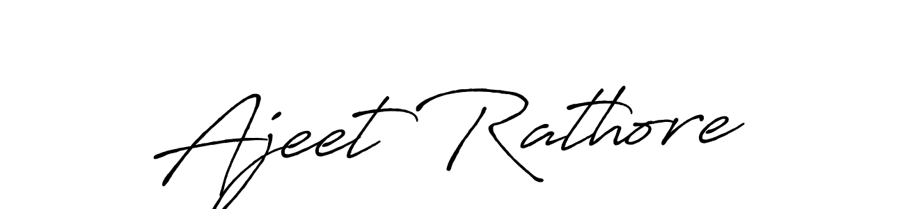 Ajeet Rathore stylish signature style. Best Handwritten Sign (Antro_Vectra_Bolder) for my name. Handwritten Signature Collection Ideas for my name Ajeet Rathore. Ajeet Rathore signature style 7 images and pictures png