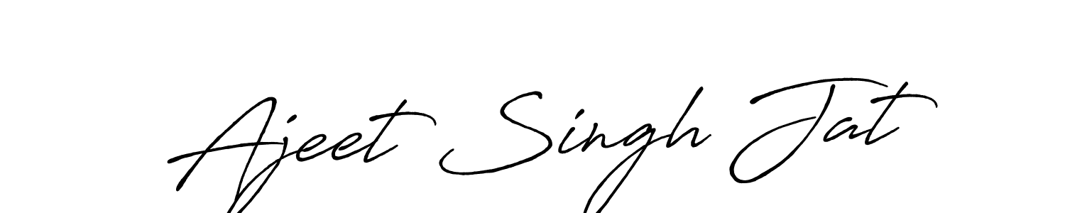 Also we have Ajeet Singh Jat name is the best signature style. Create professional handwritten signature collection using Antro_Vectra_Bolder autograph style. Ajeet Singh Jat signature style 7 images and pictures png