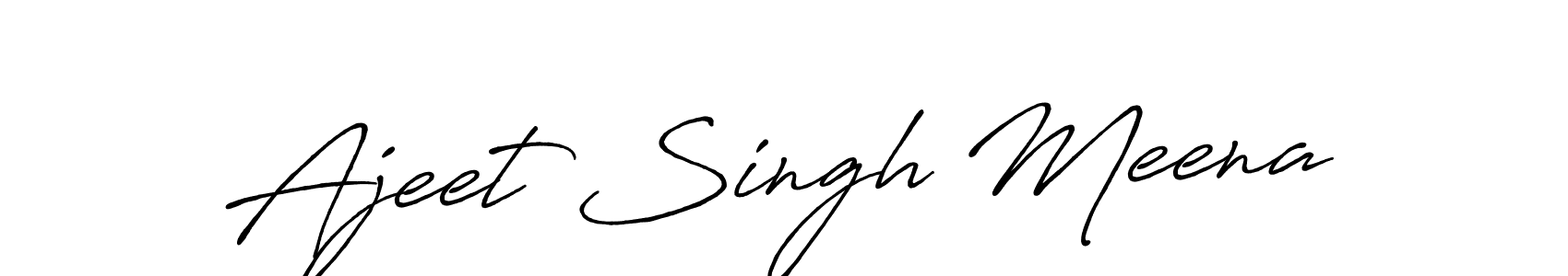 Design your own signature with our free online signature maker. With this signature software, you can create a handwritten (Antro_Vectra_Bolder) signature for name Ajeet Singh Meena. Ajeet Singh Meena signature style 7 images and pictures png