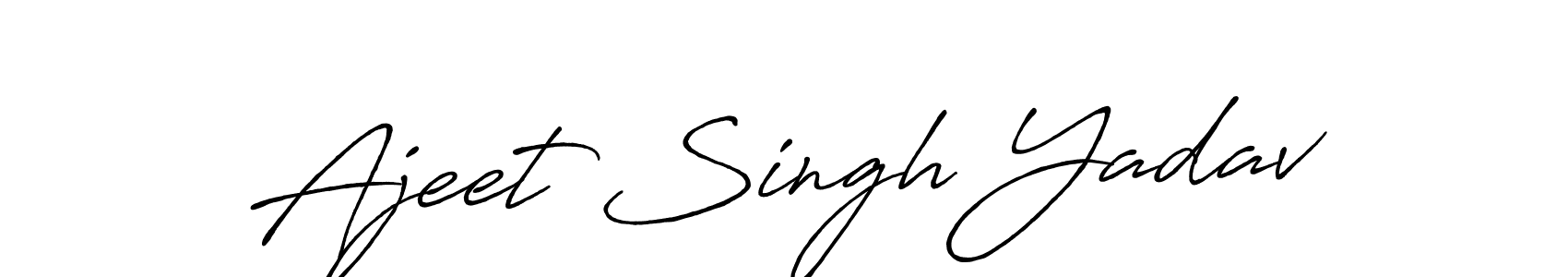Antro_Vectra_Bolder is a professional signature style that is perfect for those who want to add a touch of class to their signature. It is also a great choice for those who want to make their signature more unique. Get Ajeet Singh Yadav name to fancy signature for free. Ajeet Singh Yadav signature style 7 images and pictures png