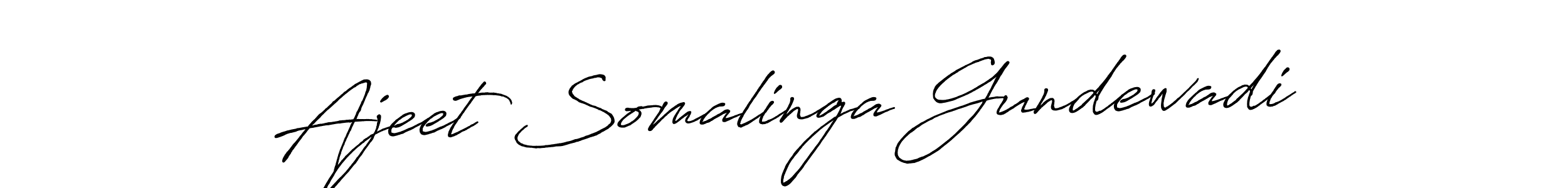 Make a beautiful signature design for name Ajeet Somalinga Gundewadi. Use this online signature maker to create a handwritten signature for free. Ajeet Somalinga Gundewadi signature style 7 images and pictures png