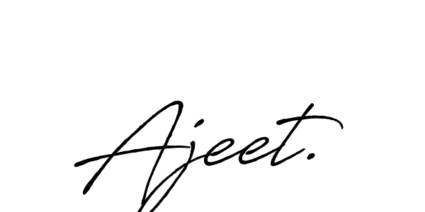 Also You can easily find your signature by using the search form. We will create Ajeet. name handwritten signature images for you free of cost using Antro_Vectra_Bolder sign style. Ajeet. signature style 7 images and pictures png