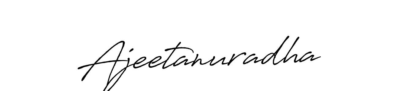 Make a beautiful signature design for name Ajeetanuradha. Use this online signature maker to create a handwritten signature for free. Ajeetanuradha signature style 7 images and pictures png
