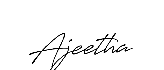 Ajeetha stylish signature style. Best Handwritten Sign (Antro_Vectra_Bolder) for my name. Handwritten Signature Collection Ideas for my name Ajeetha. Ajeetha signature style 7 images and pictures png