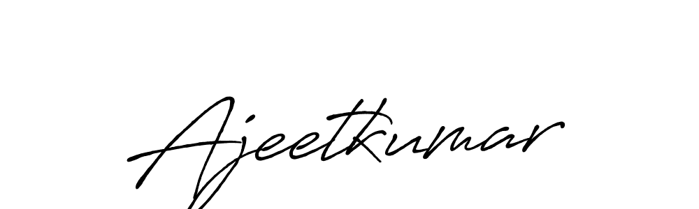 It looks lik you need a new signature style for name Ajeetkumar. Design unique handwritten (Antro_Vectra_Bolder) signature with our free signature maker in just a few clicks. Ajeetkumar signature style 7 images and pictures png