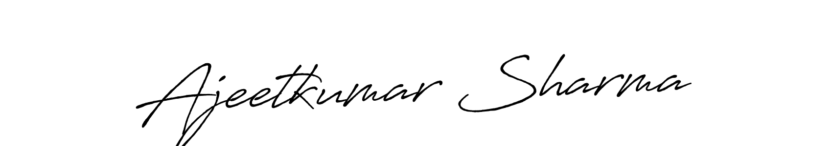 Once you've used our free online signature maker to create your best signature Antro_Vectra_Bolder style, it's time to enjoy all of the benefits that Ajeetkumar Sharma name signing documents. Ajeetkumar Sharma signature style 7 images and pictures png