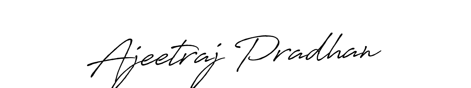 Create a beautiful signature design for name Ajeetraj Pradhan. With this signature (Antro_Vectra_Bolder) fonts, you can make a handwritten signature for free. Ajeetraj Pradhan signature style 7 images and pictures png