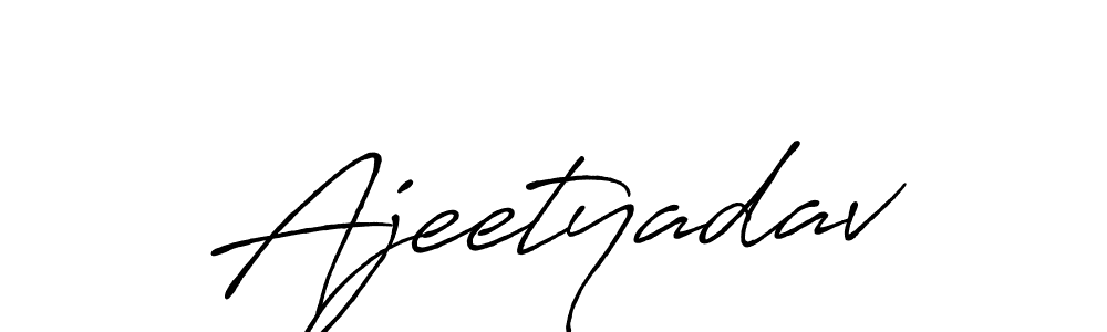 Design your own signature with our free online signature maker. With this signature software, you can create a handwritten (Antro_Vectra_Bolder) signature for name Ajeetyadav. Ajeetyadav signature style 7 images and pictures png