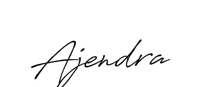 Make a beautiful signature design for name Ajendra. With this signature (Antro_Vectra_Bolder) style, you can create a handwritten signature for free. Ajendra signature style 7 images and pictures png