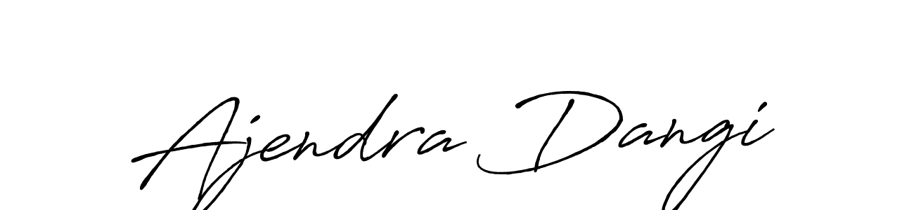 Create a beautiful signature design for name Ajendra Dangi. With this signature (Antro_Vectra_Bolder) fonts, you can make a handwritten signature for free. Ajendra Dangi signature style 7 images and pictures png