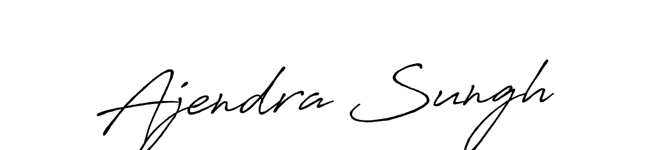 Also You can easily find your signature by using the search form. We will create Ajendra Sungh name handwritten signature images for you free of cost using Antro_Vectra_Bolder sign style. Ajendra Sungh signature style 7 images and pictures png