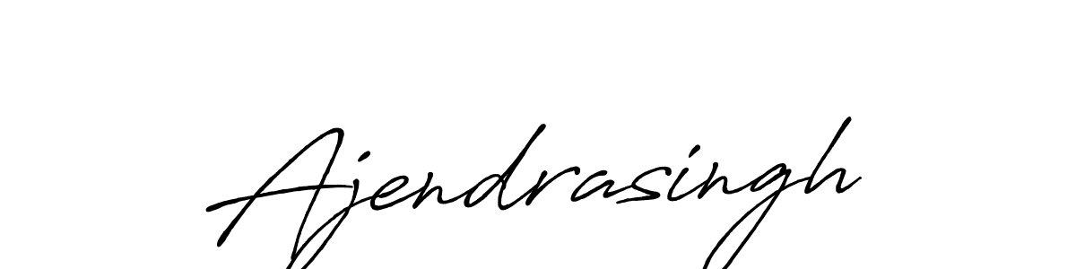 Make a beautiful signature design for name Ajendrasingh. With this signature (Antro_Vectra_Bolder) style, you can create a handwritten signature for free. Ajendrasingh signature style 7 images and pictures png