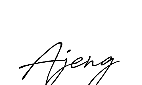 Ajeng stylish signature style. Best Handwritten Sign (Antro_Vectra_Bolder) for my name. Handwritten Signature Collection Ideas for my name Ajeng. Ajeng signature style 7 images and pictures png