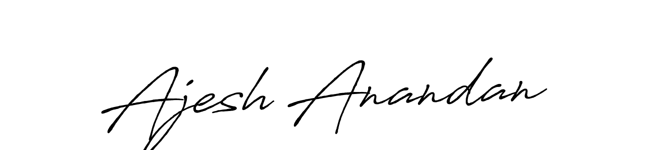 if you are searching for the best signature style for your name Ajesh Anandan. so please give up your signature search. here we have designed multiple signature styles  using Antro_Vectra_Bolder. Ajesh Anandan signature style 7 images and pictures png