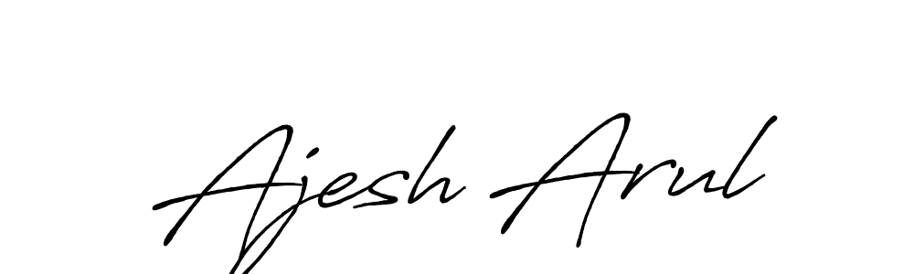 Similarly Antro_Vectra_Bolder is the best handwritten signature design. Signature creator online .You can use it as an online autograph creator for name Ajesh Arul. Ajesh Arul signature style 7 images and pictures png