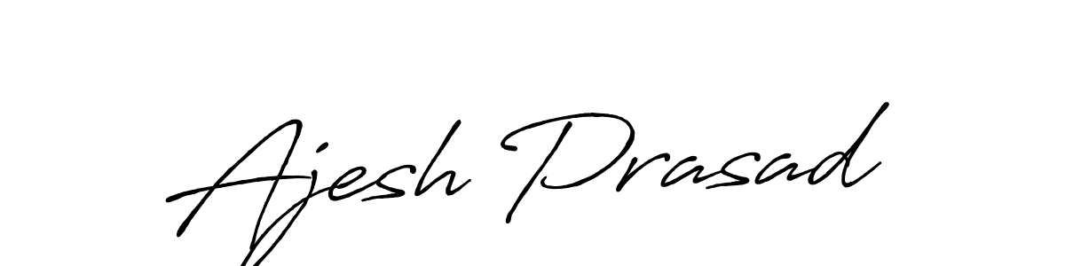This is the best signature style for the Ajesh Prasad name. Also you like these signature font (Antro_Vectra_Bolder). Mix name signature. Ajesh Prasad signature style 7 images and pictures png