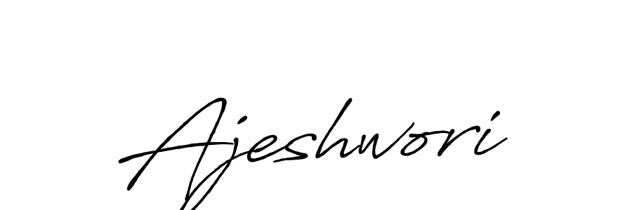 How to make Ajeshwori signature? Antro_Vectra_Bolder is a professional autograph style. Create handwritten signature for Ajeshwori name. Ajeshwori signature style 7 images and pictures png