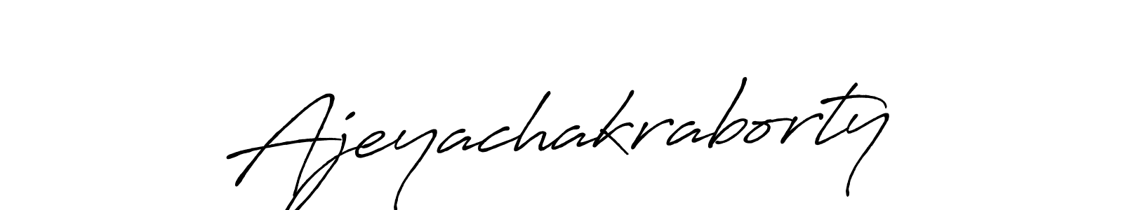 You can use this online signature creator to create a handwritten signature for the name Ajeyachakraborty. This is the best online autograph maker. Ajeyachakraborty signature style 7 images and pictures png