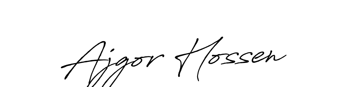 Antro_Vectra_Bolder is a professional signature style that is perfect for those who want to add a touch of class to their signature. It is also a great choice for those who want to make their signature more unique. Get Ajgor Hossen name to fancy signature for free. Ajgor Hossen signature style 7 images and pictures png