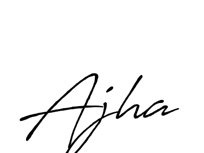 Design your own signature with our free online signature maker. With this signature software, you can create a handwritten (Antro_Vectra_Bolder) signature for name Ajha. Ajha signature style 7 images and pictures png