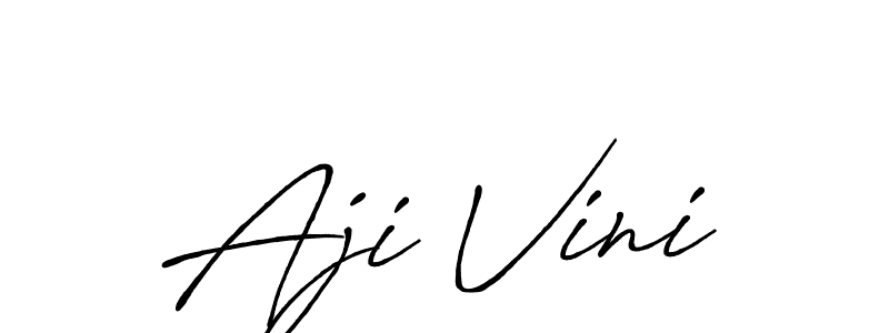 The best way (Antro_Vectra_Bolder) to make a short signature is to pick only two or three words in your name. The name Aji Vini include a total of six letters. For converting this name. Aji Vini signature style 7 images and pictures png