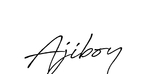 Ajiboy stylish signature style. Best Handwritten Sign (Antro_Vectra_Bolder) for my name. Handwritten Signature Collection Ideas for my name Ajiboy. Ajiboy signature style 7 images and pictures png