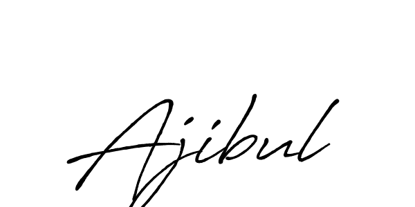 Also we have Ajibul name is the best signature style. Create professional handwritten signature collection using Antro_Vectra_Bolder autograph style. Ajibul signature style 7 images and pictures png