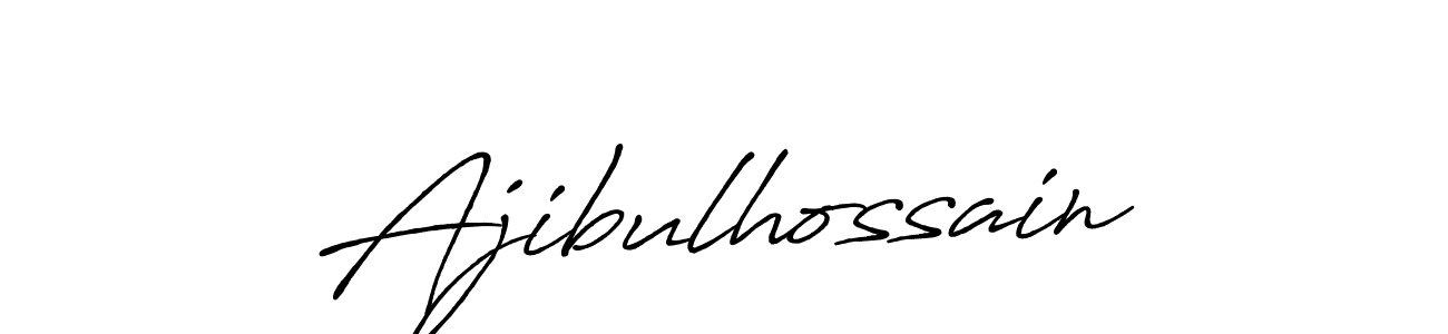 Design your own signature with our free online signature maker. With this signature software, you can create a handwritten (Antro_Vectra_Bolder) signature for name Ajibulhossain. Ajibulhossain signature style 7 images and pictures png