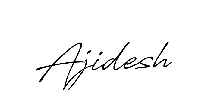 How to make Ajidesh signature? Antro_Vectra_Bolder is a professional autograph style. Create handwritten signature for Ajidesh name. Ajidesh signature style 7 images and pictures png