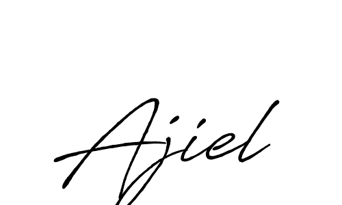 Antro_Vectra_Bolder is a professional signature style that is perfect for those who want to add a touch of class to their signature. It is also a great choice for those who want to make their signature more unique. Get Ajiel name to fancy signature for free. Ajiel signature style 7 images and pictures png