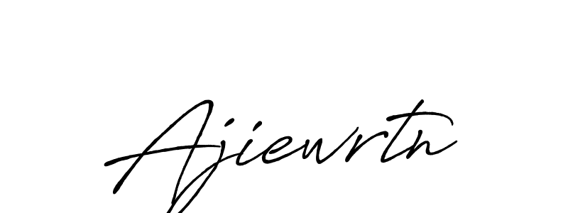 The best way (Antro_Vectra_Bolder) to make a short signature is to pick only two or three words in your name. The name Ajiewrtn include a total of six letters. For converting this name. Ajiewrtn signature style 7 images and pictures png