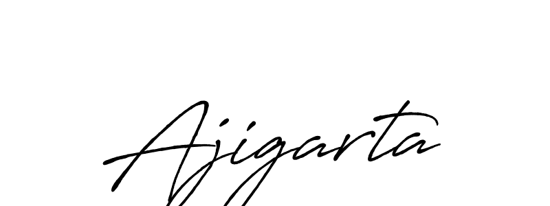 Use a signature maker to create a handwritten signature online. With this signature software, you can design (Antro_Vectra_Bolder) your own signature for name Ajigarta. Ajigarta signature style 7 images and pictures png