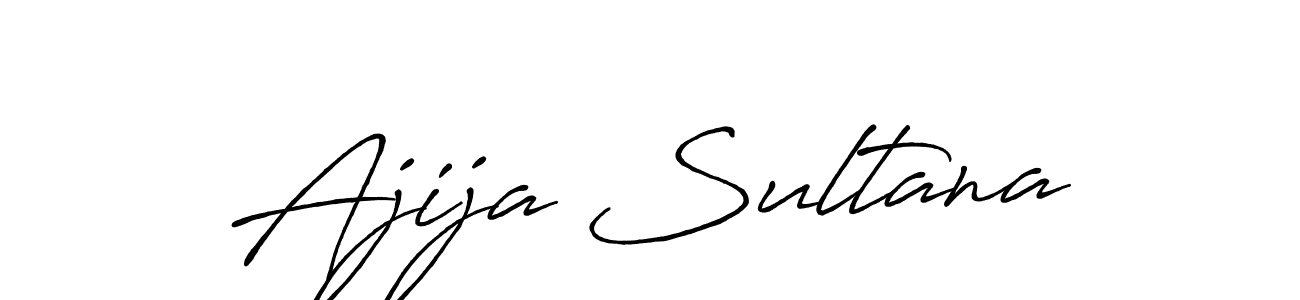 Make a beautiful signature design for name Ajija Sultana. Use this online signature maker to create a handwritten signature for free. Ajija Sultana signature style 7 images and pictures png