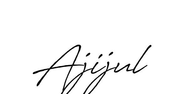 Design your own signature with our free online signature maker. With this signature software, you can create a handwritten (Antro_Vectra_Bolder) signature for name Ajijul. Ajijul signature style 7 images and pictures png