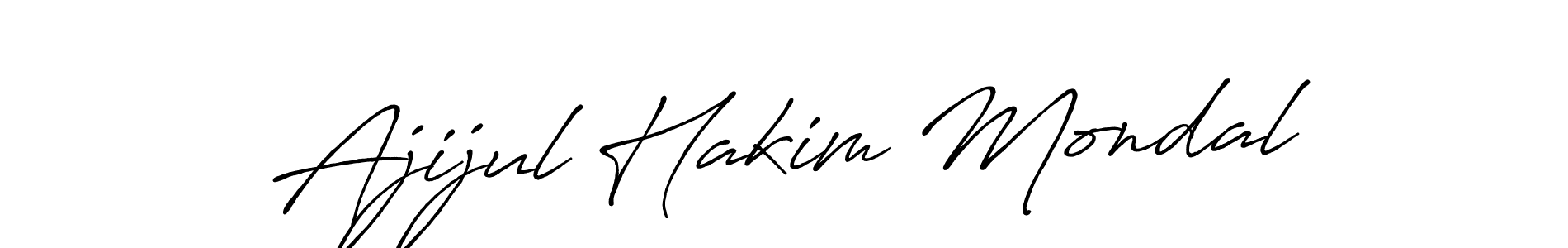 Also we have Ajijul Hakim Mondal name is the best signature style. Create professional handwritten signature collection using Antro_Vectra_Bolder autograph style. Ajijul Hakim Mondal signature style 7 images and pictures png