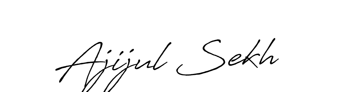 Design your own signature with our free online signature maker. With this signature software, you can create a handwritten (Antro_Vectra_Bolder) signature for name Ajijul Sekh. Ajijul Sekh signature style 7 images and pictures png