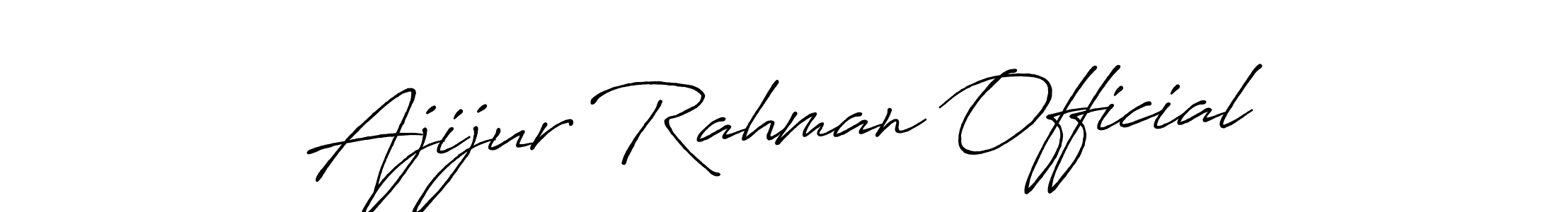 Make a short Ajijur Rahman Official signature style. Manage your documents anywhere anytime using Antro_Vectra_Bolder. Create and add eSignatures, submit forms, share and send files easily. Ajijur Rahman Official signature style 7 images and pictures png