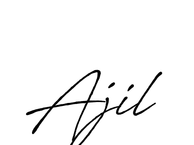 Make a beautiful signature design for name Ajil. With this signature (Antro_Vectra_Bolder) style, you can create a handwritten signature for free. Ajil signature style 7 images and pictures png