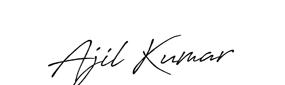 if you are searching for the best signature style for your name Ajil Kumar. so please give up your signature search. here we have designed multiple signature styles  using Antro_Vectra_Bolder. Ajil Kumar signature style 7 images and pictures png