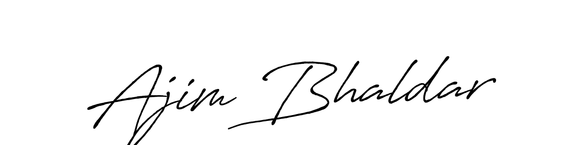 Ajim Bhaldar stylish signature style. Best Handwritten Sign (Antro_Vectra_Bolder) for my name. Handwritten Signature Collection Ideas for my name Ajim Bhaldar. Ajim Bhaldar signature style 7 images and pictures png