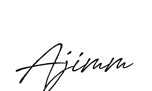 Design your own signature with our free online signature maker. With this signature software, you can create a handwritten (Antro_Vectra_Bolder) signature for name Ajimm. Ajimm signature style 7 images and pictures png