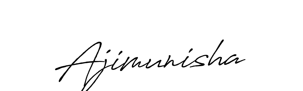 Here are the top 10 professional signature styles for the name Ajimunisha. These are the best autograph styles you can use for your name. Ajimunisha signature style 7 images and pictures png