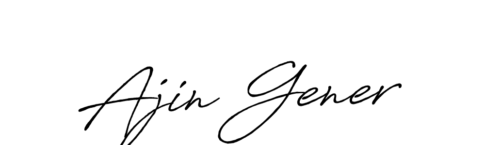 How to Draw Ajin Gener signature style? Antro_Vectra_Bolder is a latest design signature styles for name Ajin Gener. Ajin Gener signature style 7 images and pictures png