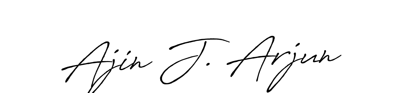 You should practise on your own different ways (Antro_Vectra_Bolder) to write your name (Ajin J. Arjun) in signature. don't let someone else do it for you. Ajin J. Arjun signature style 7 images and pictures png