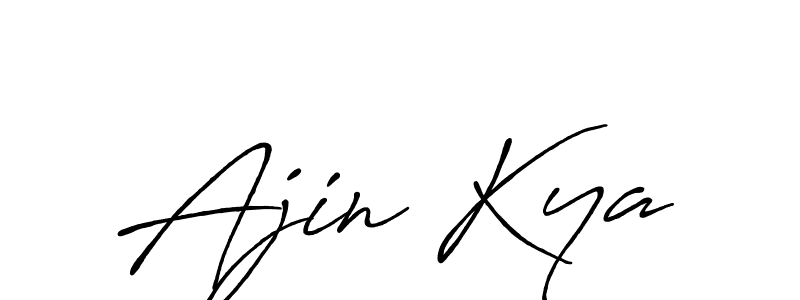 if you are searching for the best signature style for your name Ajin Kya. so please give up your signature search. here we have designed multiple signature styles  using Antro_Vectra_Bolder. Ajin Kya signature style 7 images and pictures png