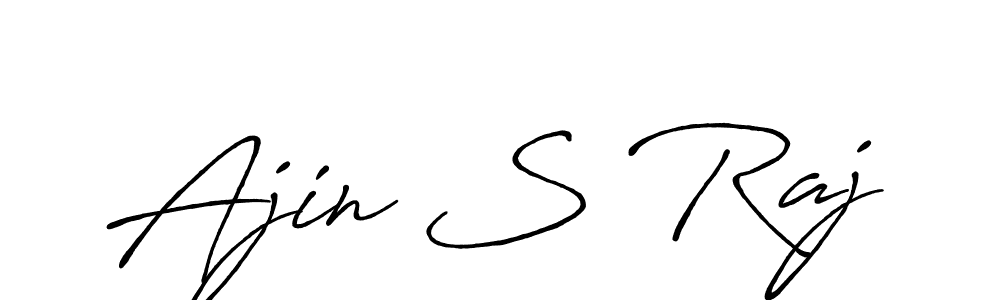 Design your own signature with our free online signature maker. With this signature software, you can create a handwritten (Antro_Vectra_Bolder) signature for name Ajin S Raj. Ajin S Raj signature style 7 images and pictures png