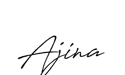 You should practise on your own different ways (Antro_Vectra_Bolder) to write your name (Ajina) in signature. don't let someone else do it for you. Ajina signature style 7 images and pictures png