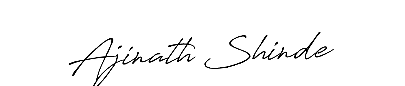 How to make Ajinath Shinde name signature. Use Antro_Vectra_Bolder style for creating short signs online. This is the latest handwritten sign. Ajinath Shinde signature style 7 images and pictures png