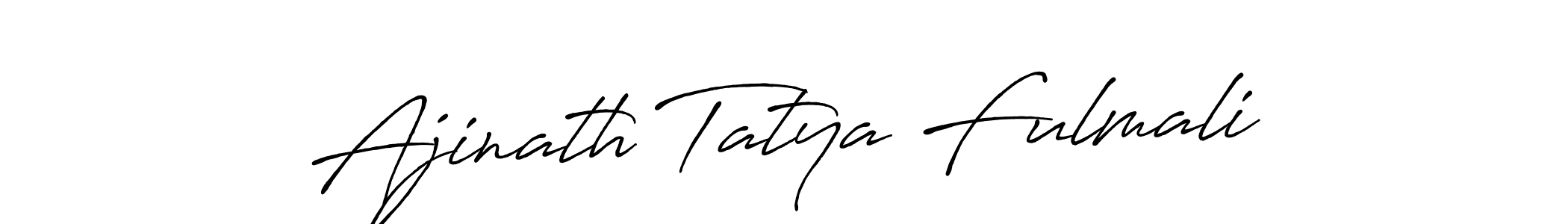 Design your own signature with our free online signature maker. With this signature software, you can create a handwritten (Antro_Vectra_Bolder) signature for name Ajinath Tatya Fulmali. Ajinath Tatya Fulmali signature style 7 images and pictures png